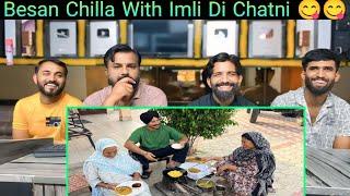 Besan Chilla With Imli Chutney Recipe  | Harman khosa | Pakistani Reaction