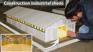 Steps to build a small industrial shed step by step