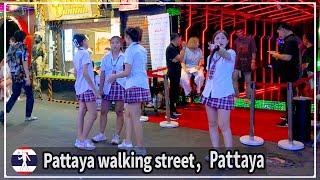 Pattaya Walking Street, a symbol of Pattaya, current status in January.