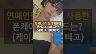 연예인들이 많이 사용한 폰케이스 브랜드는?(케이스티파이 빼고)