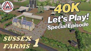 SUSSEX FARMS Ep 1 Farming Simulator 19 PS4 40K Let's Play. THANK YOU