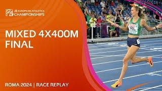 HISTORIC gold for Ireland!  Mixed 4x400m relay replay | Roma 2024