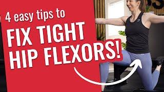 4 Tips to Fix Tight Hip Flexors (for good!)