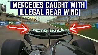 Mercedes CAUGHT with ILLEGAL Rear Wing in F1 Testing!? - Will FIA Ban it? | F1 2025