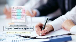 Degree Certificate Apostille procedure