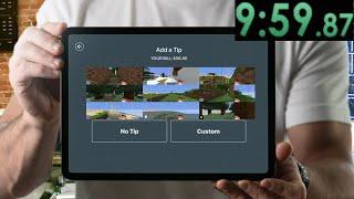 minecraft beaten fast (featuring iPad from Apple)