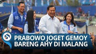 Keseruan Prabowo Joget Gemoy bareng AHY saat Kampanye di Malang: Diikuti Ribuan Warga Malang!