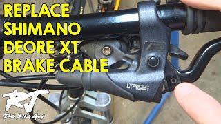 Replace Brake Cable In Shimano Deore XT ST-M095 Brake Shifter