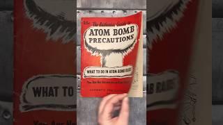 Opening 1950 Atom Bomb Precautions Booklet ️