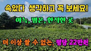 초 급매물, 넓은 면적 더 이상 쌀 수 없는 땅값 양평 토지 땅 부동산 매매 매물 급매 급매매