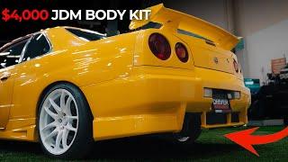 Our R34 GT-T Got an INSANE Body Kit From Japan!