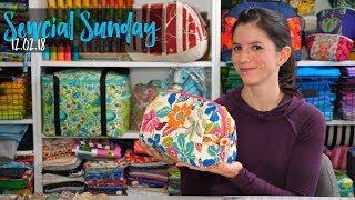 Sewcial Sunday - How I Cut Out Fabric for a Bag