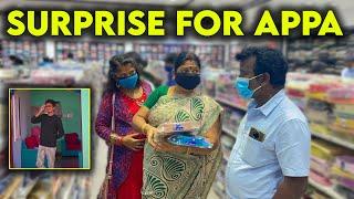 SURPRISING DAD.. HE DIDN't EXPECT THIS... | Spread Love - Satheesh Shanmu