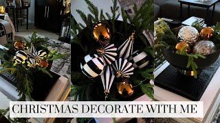 CHRISTMAS DECORATE WITH ME |BUDGET LUXURY|MODERN LUXE LIVING ROOM