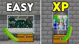 BEST MOB SPAWNER XP FARMS in Minecraft Bedrock 1.21 !