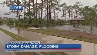 Sally leaves flooding and damage in Gulf Shores, AL