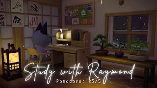 Pomodoro 25/5 • Cozy Lofi Jazzhop music & Ambience  Study with Raymond ️