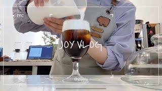 [cafe vlog] 오픈부터 마감까지 카페알바 일상 (자몽 딸기 레몬 라임 패션후르츠 에이드, 심심할 때 보는 영상)