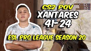 CS2 POV | Eternal Fire XANTARES (41/24) vs Vitality (Inferno) @ ESL Pro League Season 20