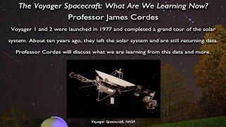 Spring 2024 Lecture Series - The Voyager Spacecraft: What Are We Learning Now?