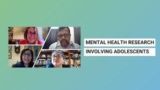 Mental health research involving adolescents