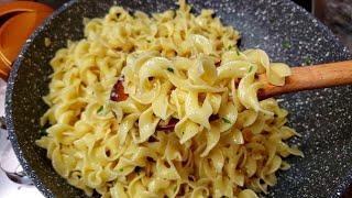 BUTTER NOODLES | Easy Butter Noodles Recipe | Egg Noodles Recipe Idea