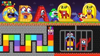 Finish The Pattern? Mario (A B C..) vs. Numberblocks Snake in Maze Mayhem! | Max Toons DTM