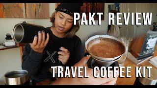 Pakt Review - upgrading my travel coffee kit - blkcity coffee vlog