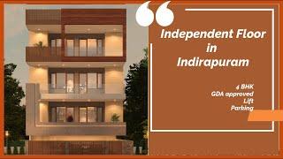 Luxury 4BHK Builder Floors in Indirapuram | Call Now: 9650077513| Flats in Ghaziabad