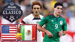  LIVE USA VS MEXICO |PES 2021 - ALLSTATE CONTINENTAL CLASICO 2023