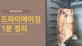 드라이에이징 1분정리:이해된다면 당신은 전문가 입니다.