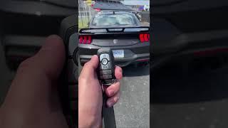 The Ford Mustang dark horse remote rev feature is absolutely crazy