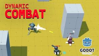 Twin-Stick shooter game progress 09 - Dynamic Combat | Godot game engine