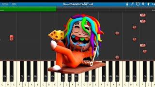 6IX9INE - GOOBA Piano Tutorial