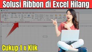 Cara Menampilkan dan Menyembunyikan Menu Bar atau Ribbon di Excel