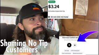 Delivering a NO TIP Order… DoorDash Dasher Reacts. Driver Writes RUDE Note on the Bag