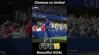 GOAL, Chelsea vs Manchester United FIFA 15 Football Match  #fifagameplay#fifa #football