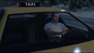 Playing as a chauffeur in Grand Theft Auto V.