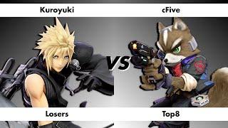 Smash @ Respawn #109 Losers Top 8 - Kuroyuki (Cloud) vs. cFive (Fox)