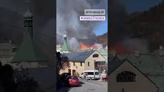 Fire in Banská Štiavnica 18/03/2023 #ThisIsSlovakia #shorts