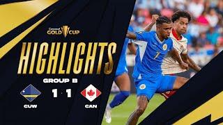 Curacao 1-1 Canada | Gold Cup 2025 | Group Stage