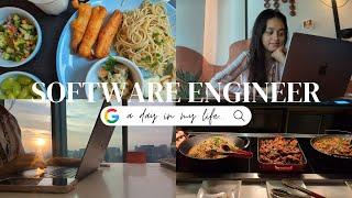 Realistic Day in the Life of a Google Software Engineer | My journey, Work and Google's food, QnA 