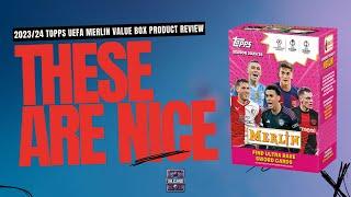 2023/24 Topps UEFA Merlin Value Box Product Review - *These Ones are Nice*