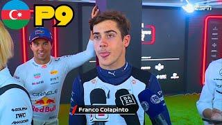 Declaraciones De Franco Colapinto Tras Lograr Llegar a Q3 | Clasificación Baku F1 2024