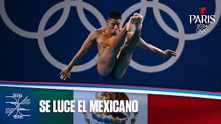 Osmar Olvera, de México, se luce en semifinales de Clavados 3 m | Juegos Olímpicos París 2024