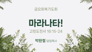 2025.05.16 남서울은혜교회 금요회복기도회