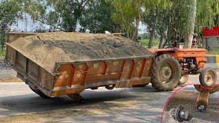 How to repair Broken Axle of a Tractor Trolly