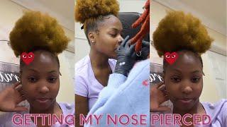 getting my nose pierced