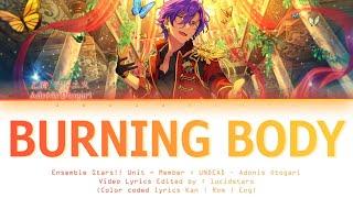 「 ES!! 」BURNING BODY - Adonis Otogari [KAN/ROM/ENG]