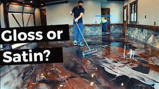 This Metallic Epoxy Garage Floor is Ridiculous 